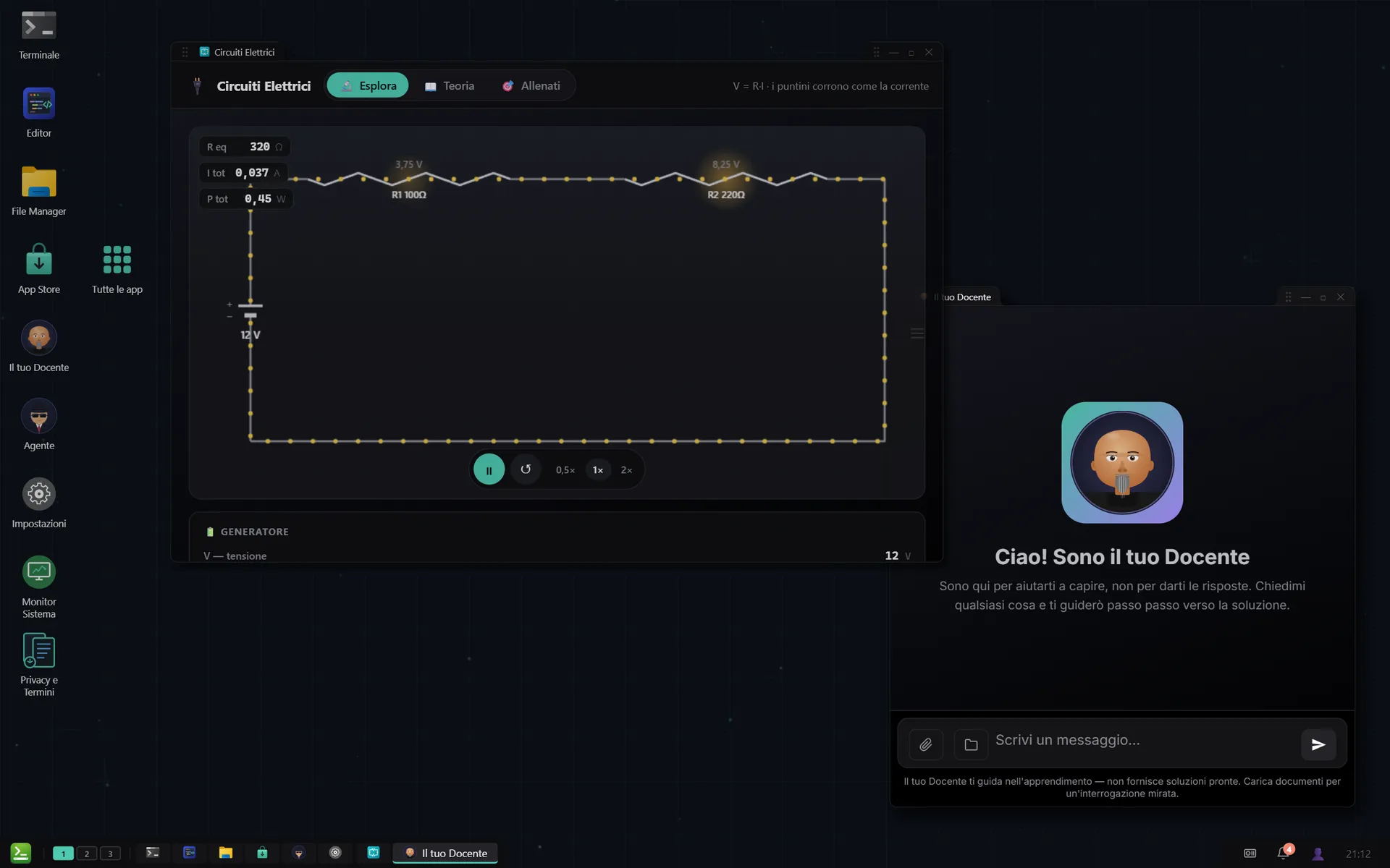 Il desktop reCoding con strumenti STEM
