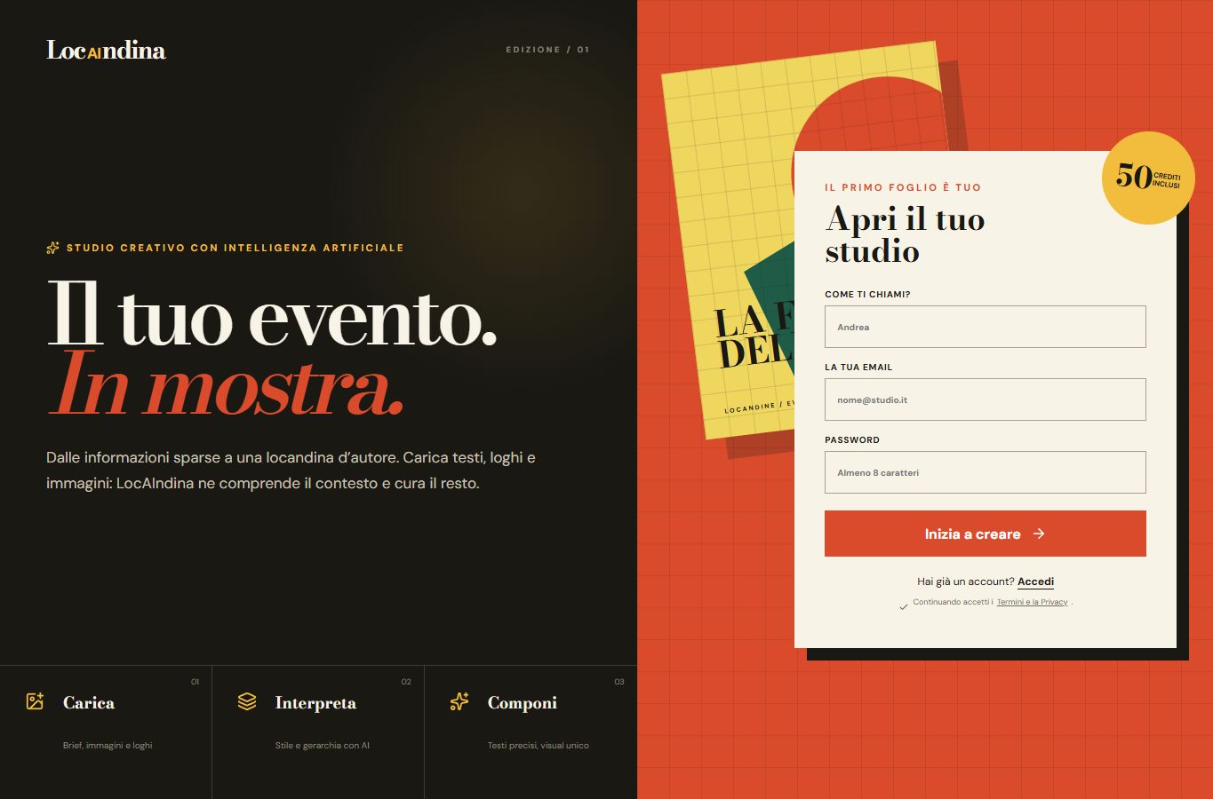 LocAIndina, studio creativo per locandine